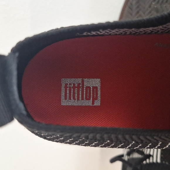 FitFlop Womens Marbleknit Black/White Walking Shoes Size 8 Medium (B, M) - Picture 5 of 12